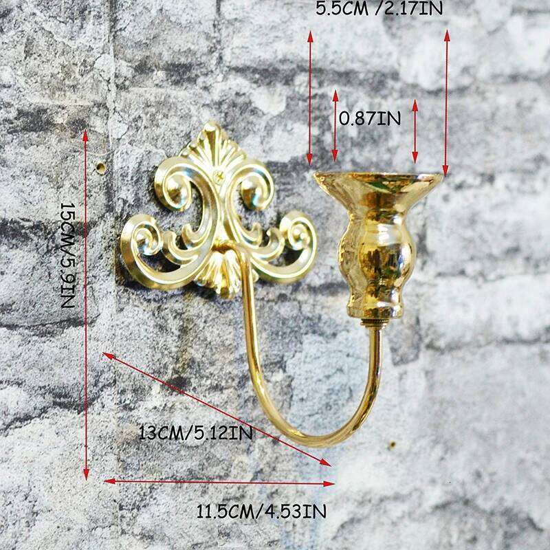 PEANDIM Hanging Candlestick Wall Lamp Scented Decoration Gold Black Holder Home Bar Outdoor Candle Lantern W260226