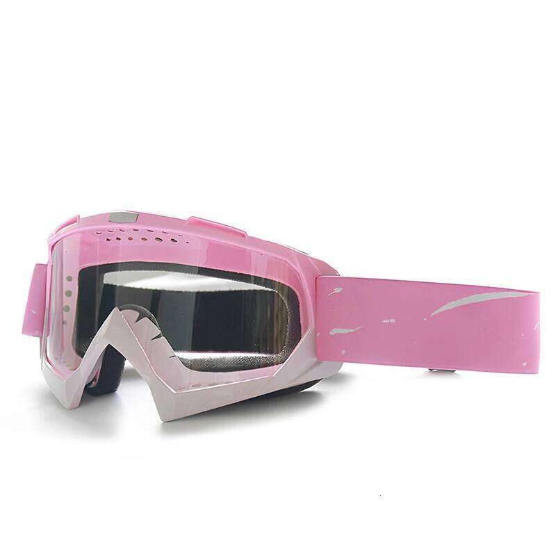 Women Pink Motorcycle Sunglasses Skiing Cycling Racing Off-Road Goggles Snowboard Ski Glasses Winter Snow Eyewear Z260225