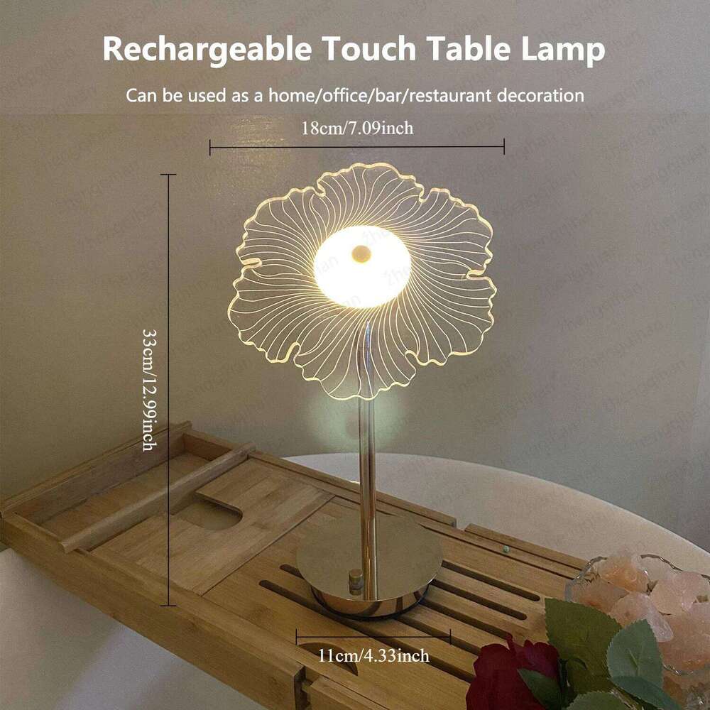 LED Table Touch Sensor USB Rechargeable Portable Bedroom Night Light Wireless Reading Lamp Restaurant Hotel Bar H260225