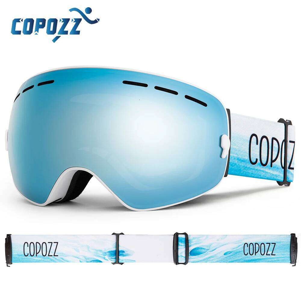 COPOZZ Brand Professional Double Layers Lens Anti-fog UV400 Big Ski Glasses Skiing Snowboard Men Women Snow Goggles Z260225