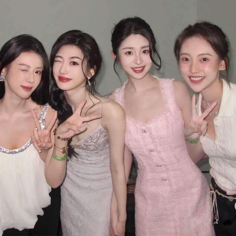 2026 Autumn/Winter Designer Fashion Brand Elegant Women's Pink Checkered Sleeveless Style Dress