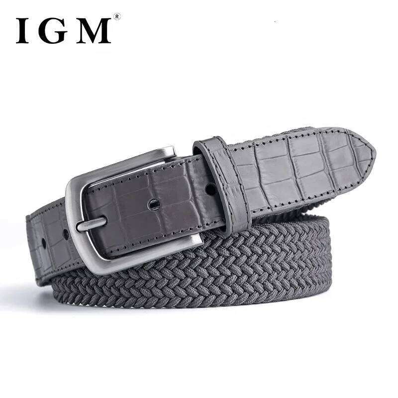 Golf Braided Stretchy for Men Casual Canvas Elastic Belt For Jeans Pants Y260225