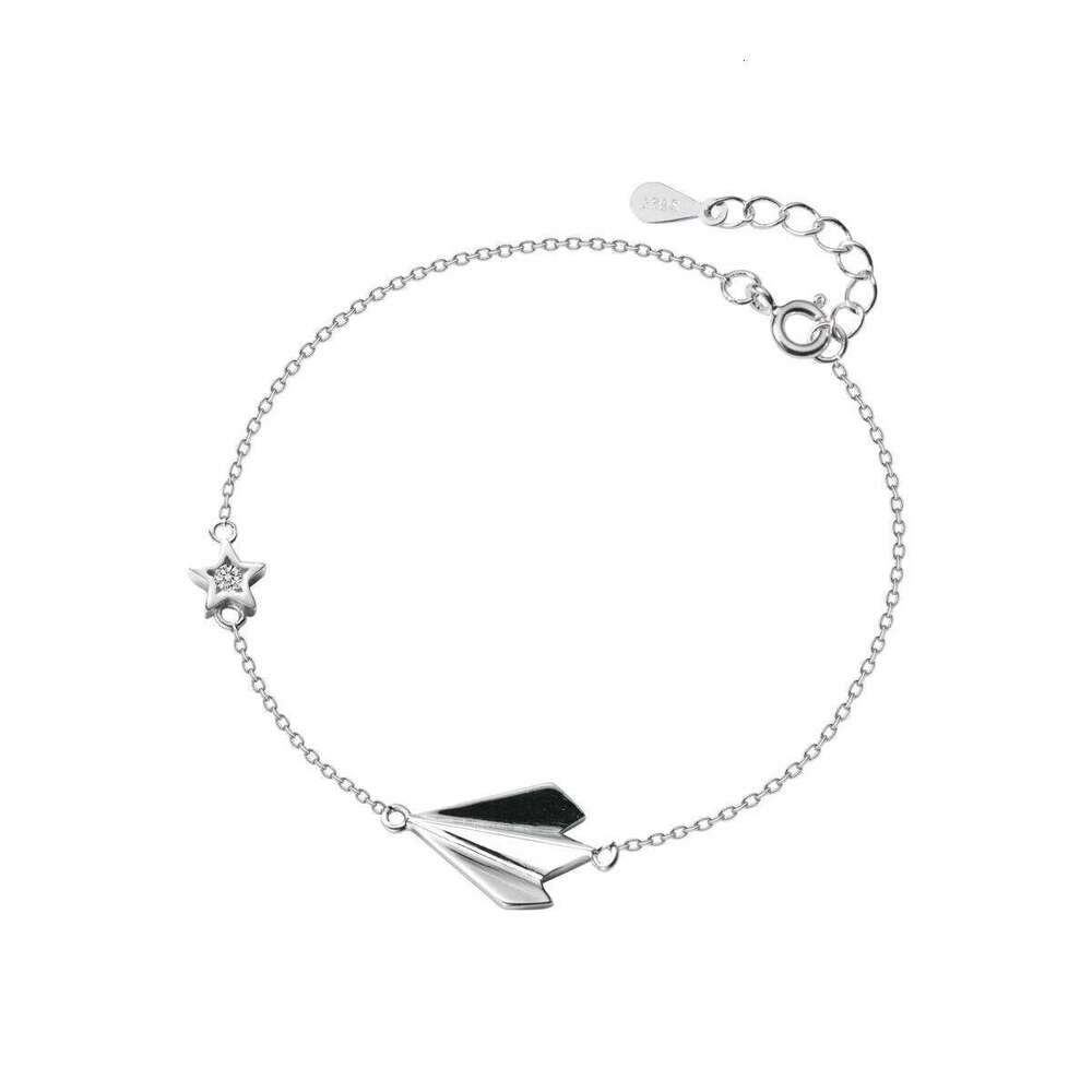 Modian Clear CZ Stars Aircraft Chain Bracelets Fashion 925 Sterling Female Jewelry For Women Party S925 Silver Bracelet Z260225