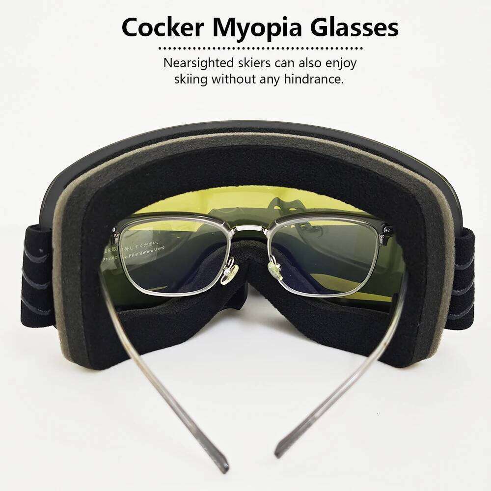 Man Woman Breathable Protective Goggles Windproof HD Lenses Dustproof Sandproof Fashion All Day Skiing Snow Mountain Sports Z260225