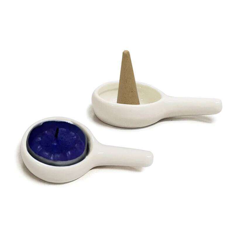 Ceramic Candle Holder Wax Melt Oil Burner Diffuser Fragrance Tray Aromatherapy Furnace Candlestick Home Decoration W260226