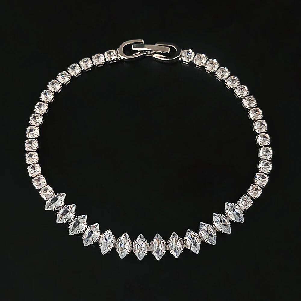 2024 new arrival luxury marquise bracelet bangle for women anniversary gift wholesale s8427 Z260225