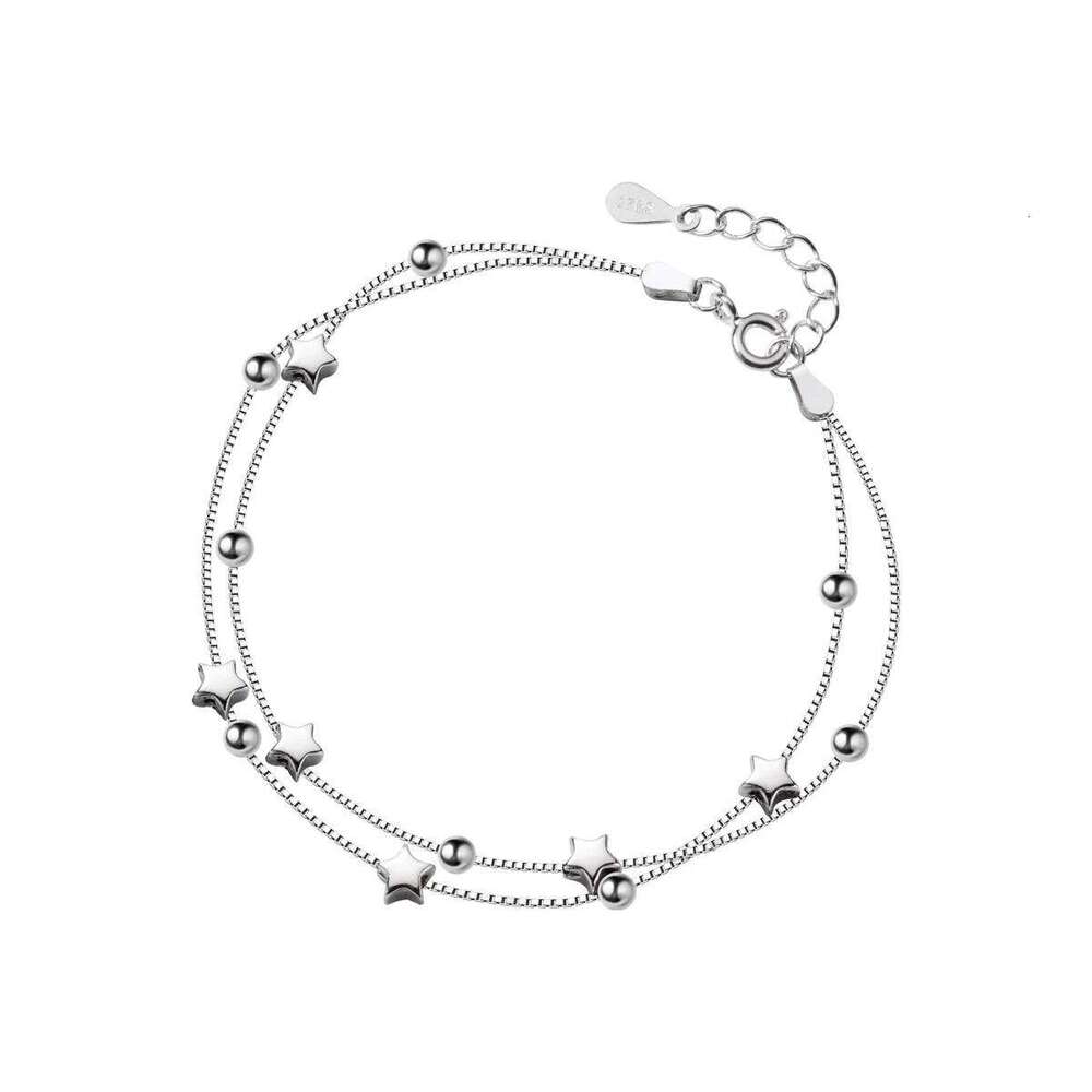 Modian New 925 Sterling Silver Little Ball Stars Bracelet Chain Link For Women Original Bracelets Engagement Gift Fine Jewelry Z260225
