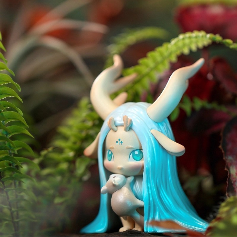 FuZoo Wonderland Elk Forest Spirit Series Trendy Toy Figurine Cute Doll Blind Box 211108