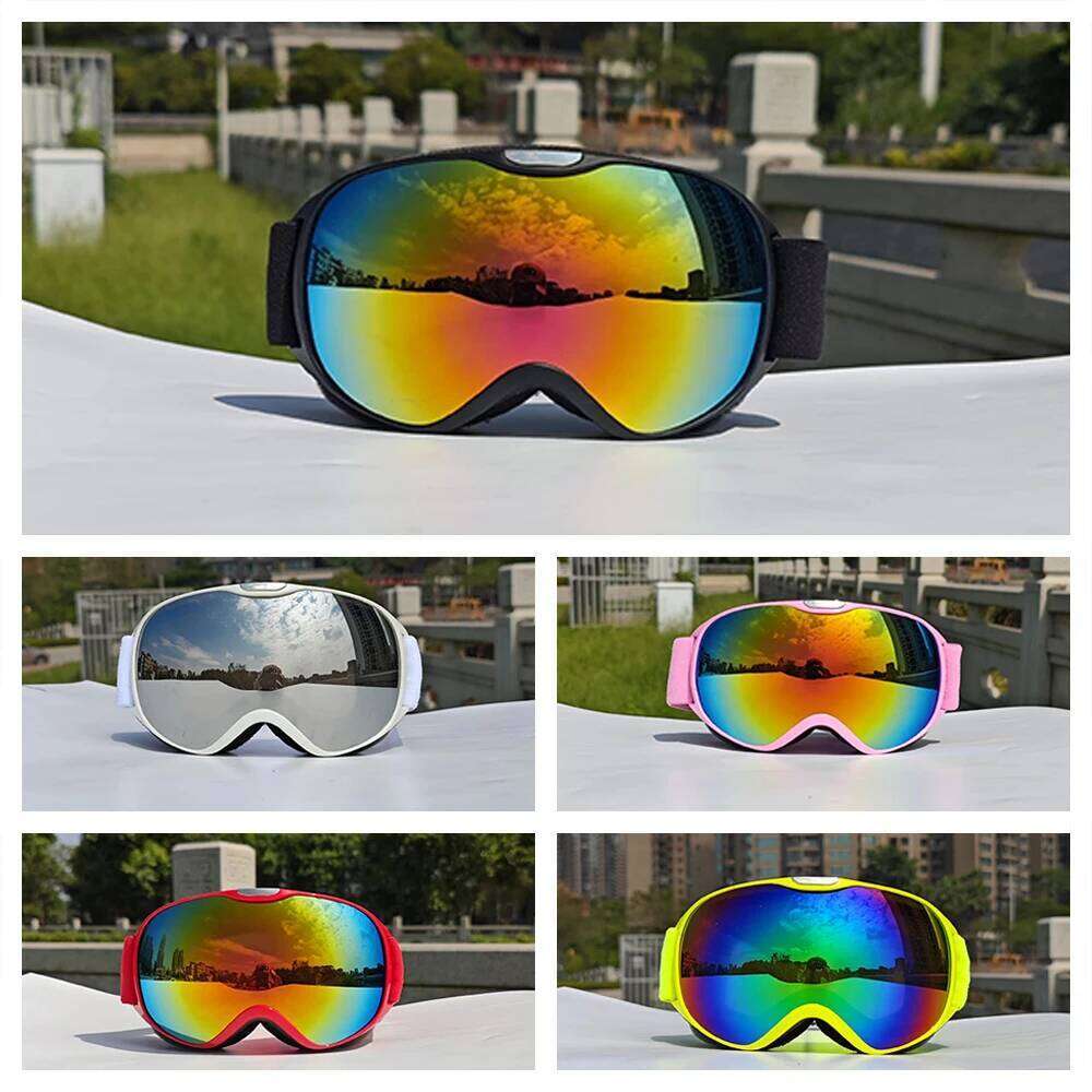 Ski Glasses Kids 4-14 Years Old Double Layer Anti Fog Children Large Snow Goggles Winter Sled Sports Glasse 2024 Z260225