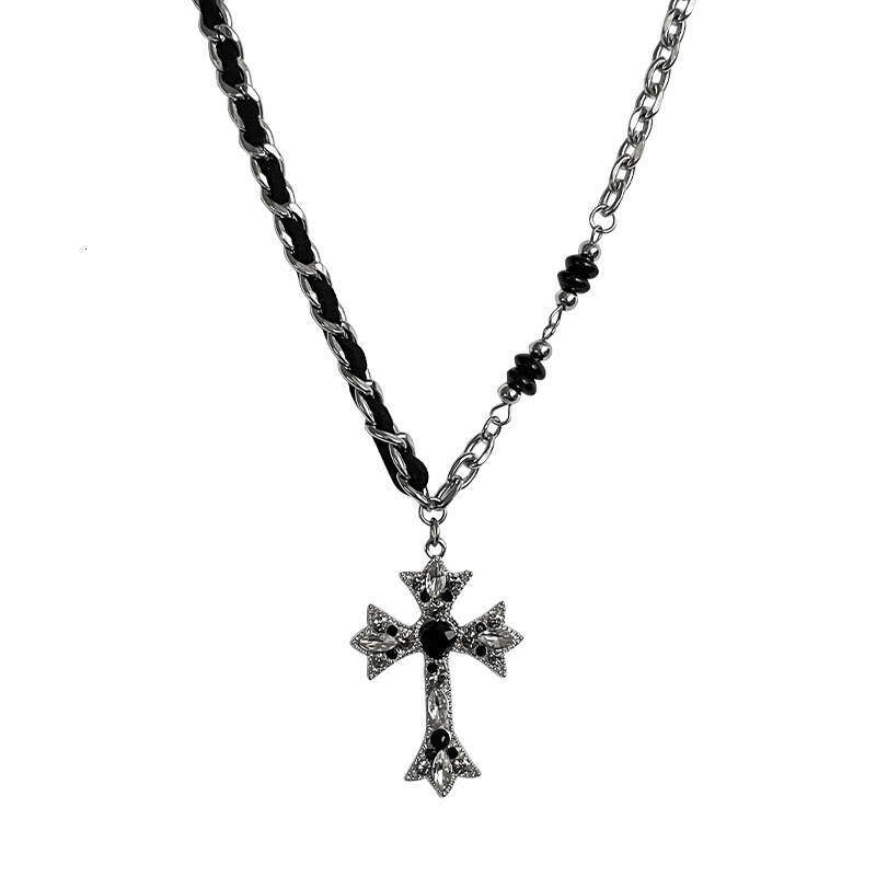 Cross Necklace Trendy Hip-hop Sweatshirt Sweater Chain