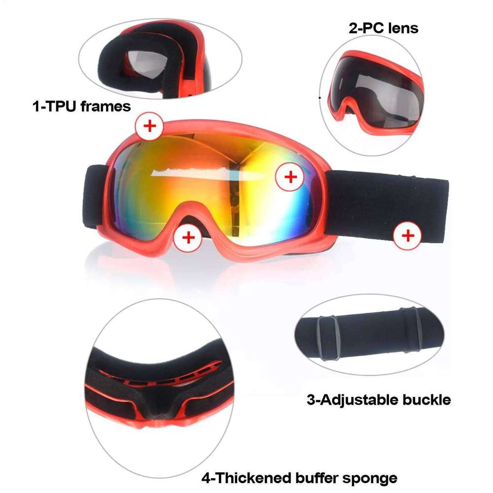 Anti-Fog Ski & Snowboard UV Protection Winter Sports Goggles with Comfortable Fit for Men Women Youth, Christmas Gift Z260225