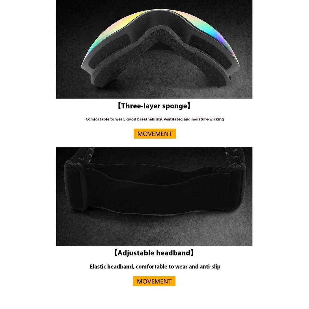 JSJM NEW Professional Adults Outdoor Sports UV400 Ski Mask Anti-fog Snowboarding Snowmobile Glasses Skiing Goggles Z260225