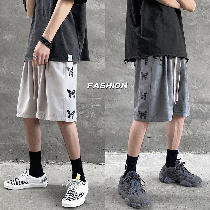 The 2026 New Designer Men's Fashion Brand Has Launched Loose And Casual Sports Shorts Beachwear Fashionable Five-inch Wide Shorts And Luxurious M