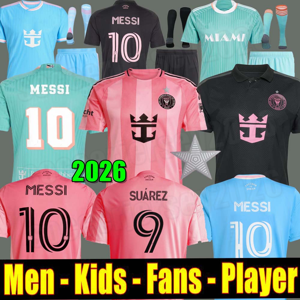 25 26 Fans Player Inters SUAREZ Earth Day Pre-Match MiamiS MESSIS Soccer Jerseys third 2024 2025 Sergio Jordi Alba football shirts PIZARRO Special men