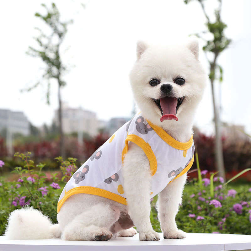 Famous brand Small Medium Large Vest Teddy Bichon Pomeranian Dog Pet Clothes Summer Thin Cat Supplies pupakaIK