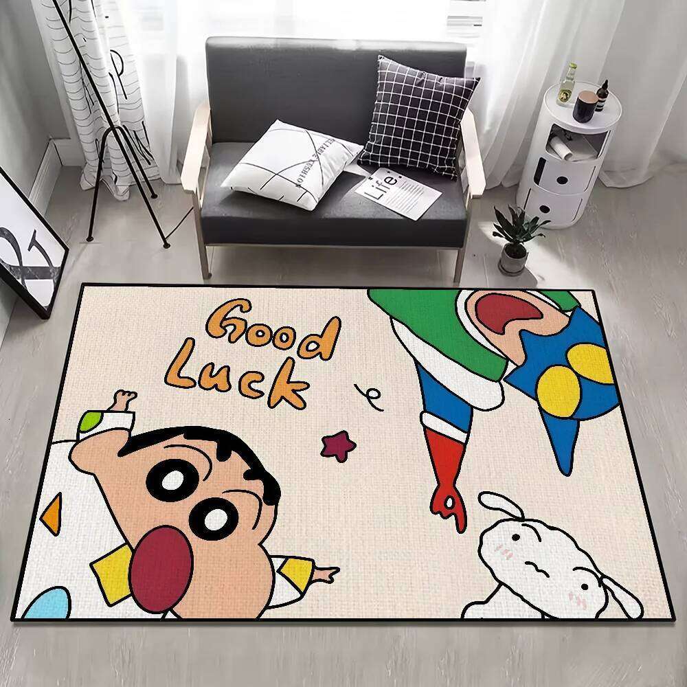 Funny anime cute C-CrayonS S-ShinS C-chanS small carpet Rug Home Decor Bedroom Mat Hallway Balcony Entrance Doormat Decoration W260226