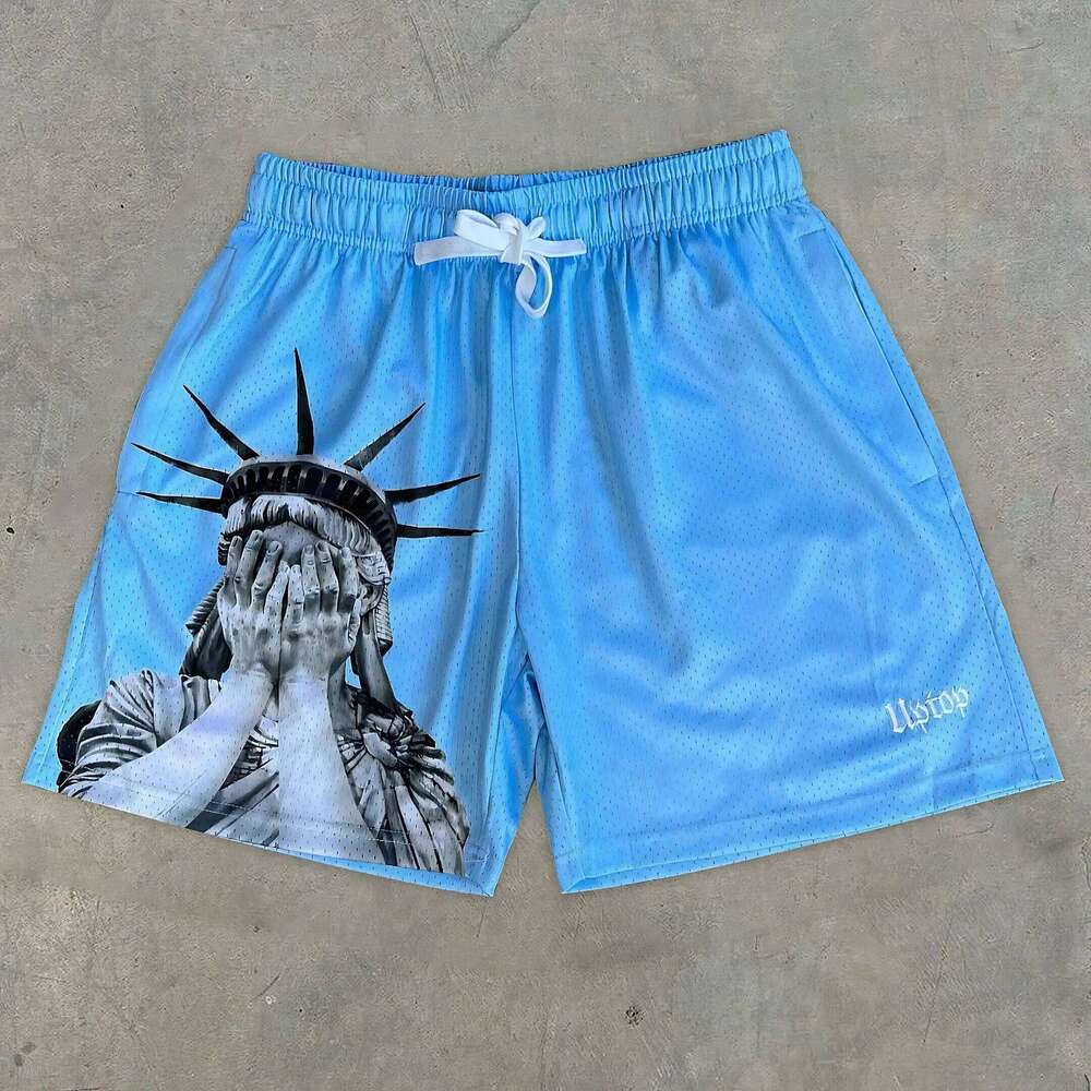 Summer Hot Selling 3D Flame Printed Quick Drying Sweat Absorbing Sports Shorts, 2025 New Fashionable Motorcycle H260226