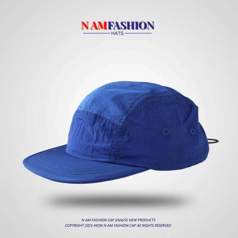 Japanese Simple Light Quick-drying 5-Panel Baseball Cap Soft Top Korean Version Short Edge Men's and Women's Sun Caps Z260226