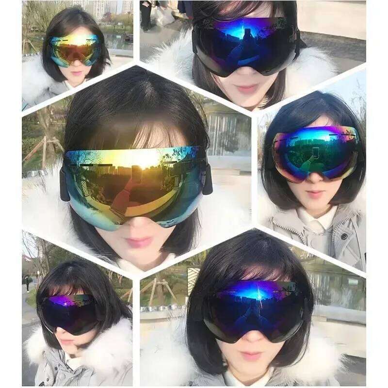 Anti Fog Ski Goggles Men Women Double Lens Snowboard Glasses with UV Protection Wide View for Winter Sports Z260225