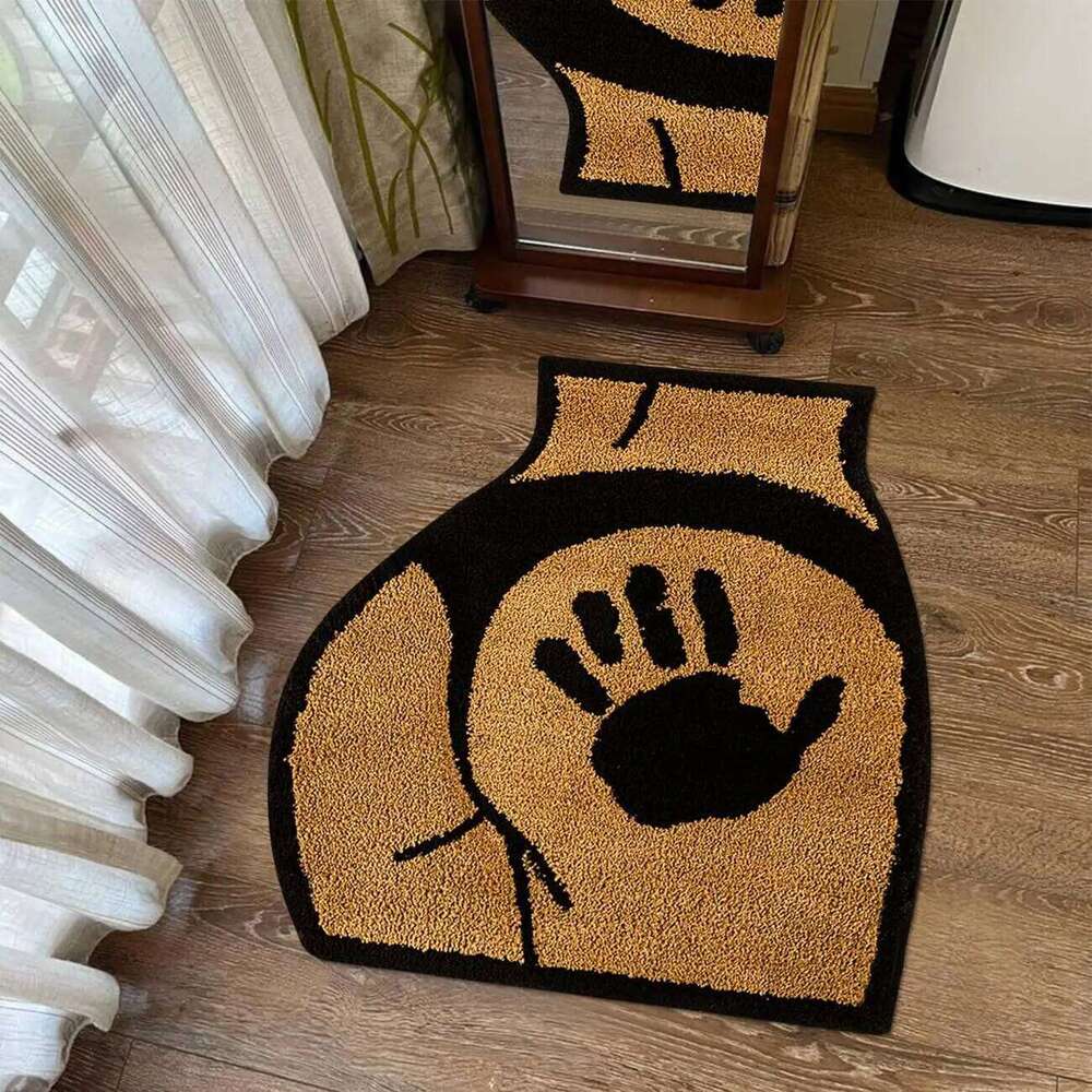 VIKAMA Cartoon, Fun Sexy Butt Pattern Absorbent, Non-Slip Floor Mat, Soft And Durable, Bathroom, Bedroom Home Decoration Carpet W260226