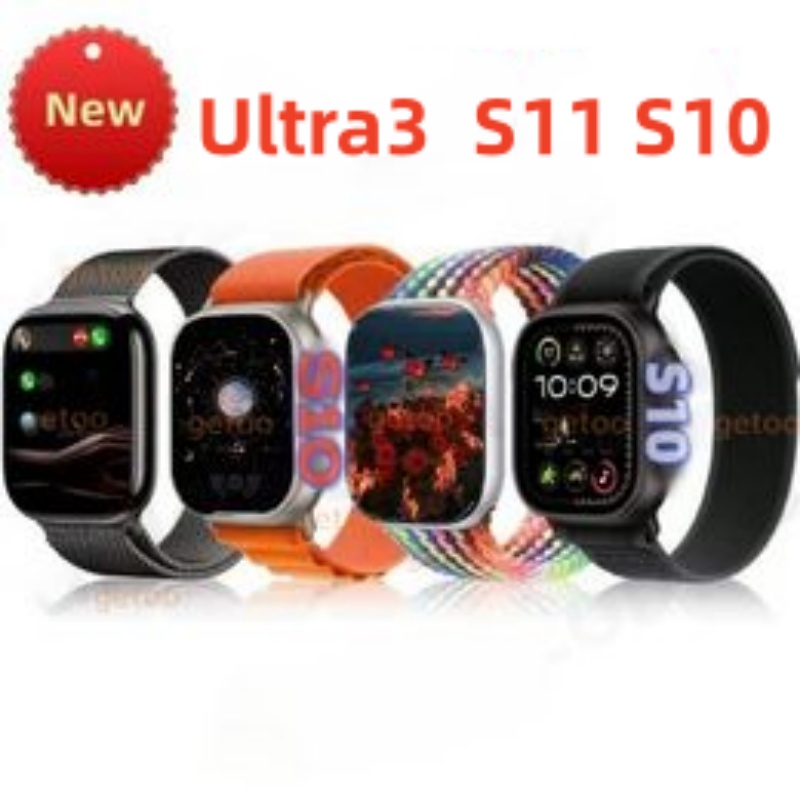 Sportwatch Series 11 S10 Ultra3 49mm smart watch Ultra Series 10 Watch marine strap watch sport watch wireless charging strap box Protective smartwatch