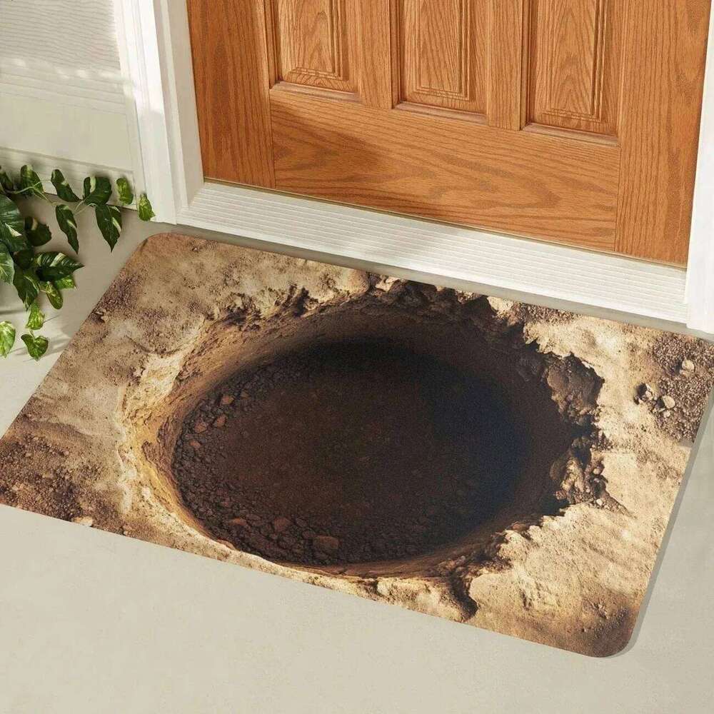 3D Vortex Optical Illusion Entrance Doormat Home Decor Carpet Indoor Outdoor Floor Mat Living Room Bedroom Bath Kitchen Rug W260226