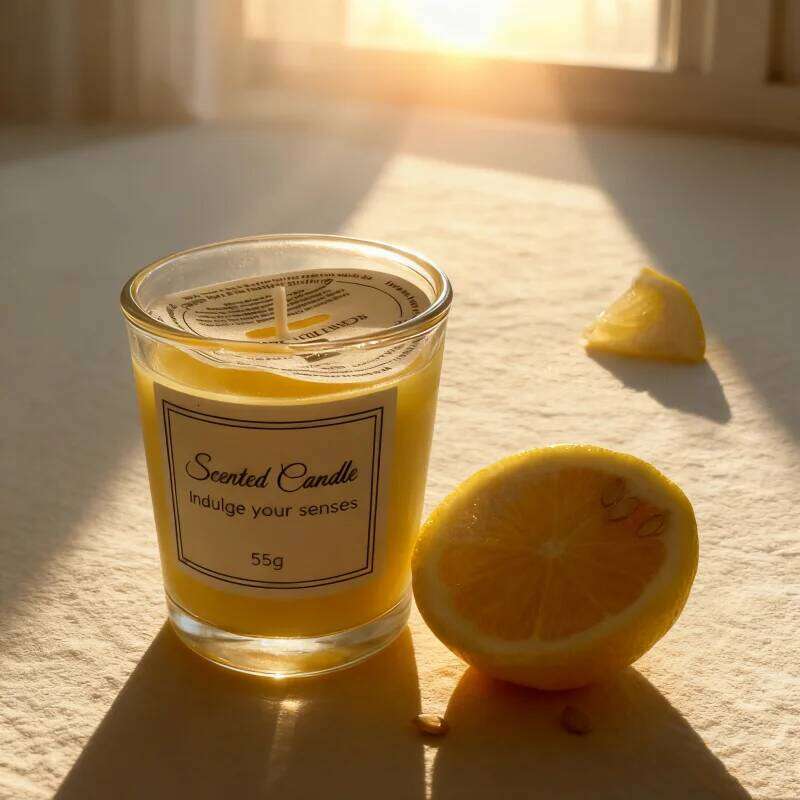 Premium Aromatherapy Candle Box: Handmade Glass Soy Wax Candle, Smokeless, Creative Design, Ideal Companion Gift W260226