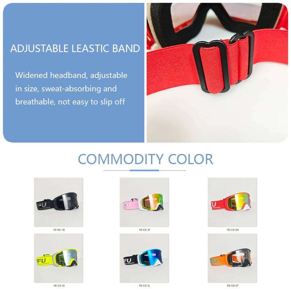 FBFU 2025 Bicycle Goggles -HD Lenses, Windproof, Dustproof, Sandproof, All-Day Breathable, Men Women Ski Gear Z260225