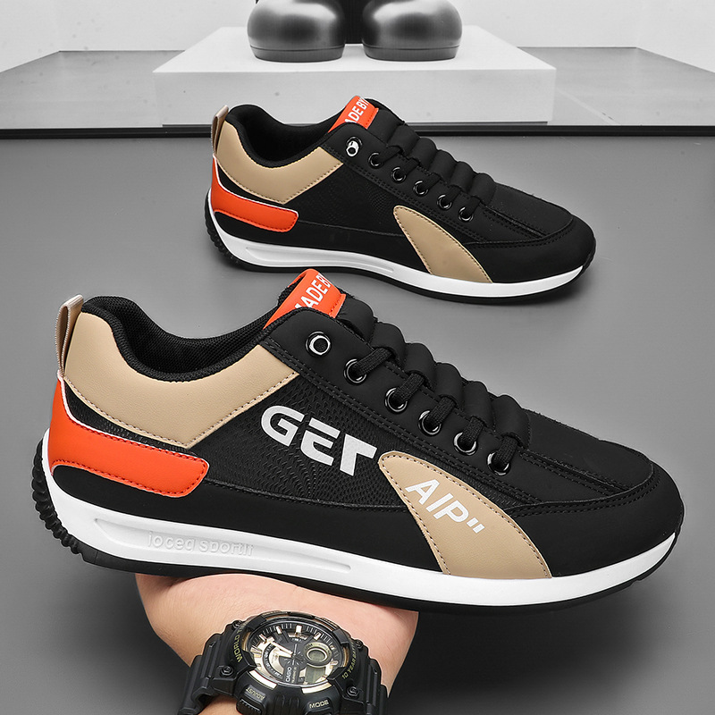 Men Fashion Casual New Breathable Athleisure Comfortable Trendy Versatile White Shoes Blue Black Khaki Free shipping