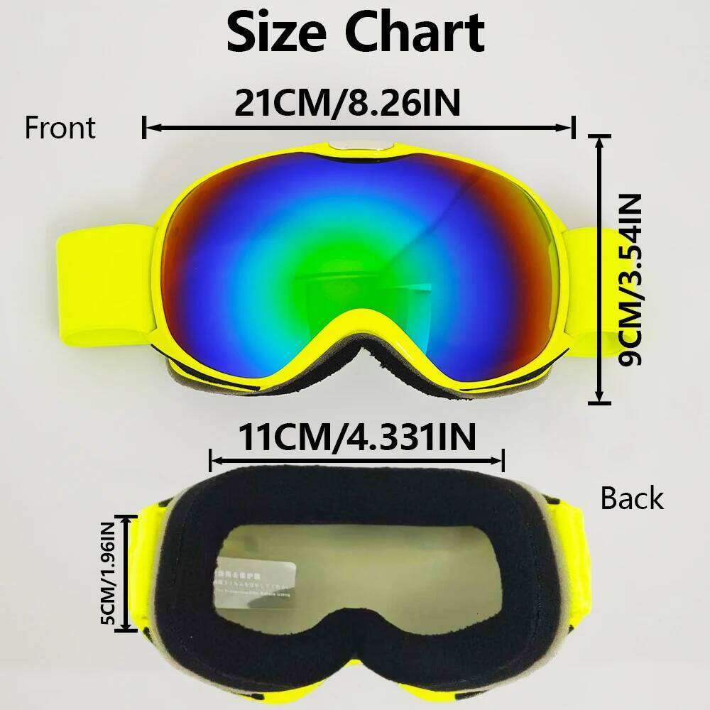 Children Breathable Goggles HD Protective Lenses Windproof Dustproof All Day Skiing Snow Mountain Sports Snowmobile Z260225