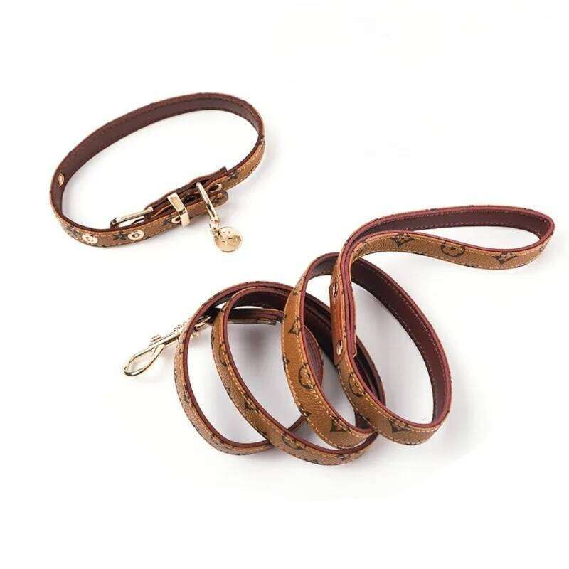 Vintage Plaid Lightweight Dog Adjustable Leash Collar Set for Small and Medium Dogs Pet Supplies Puppy Accessories