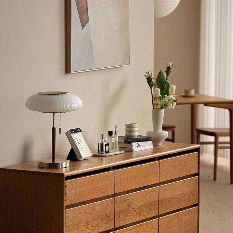 Retro Desk Lamp LED White Glass Table Light Nordic Lighting Fixture Bedroom Living Room Bedside Study Homestay Luxury Decor H260225