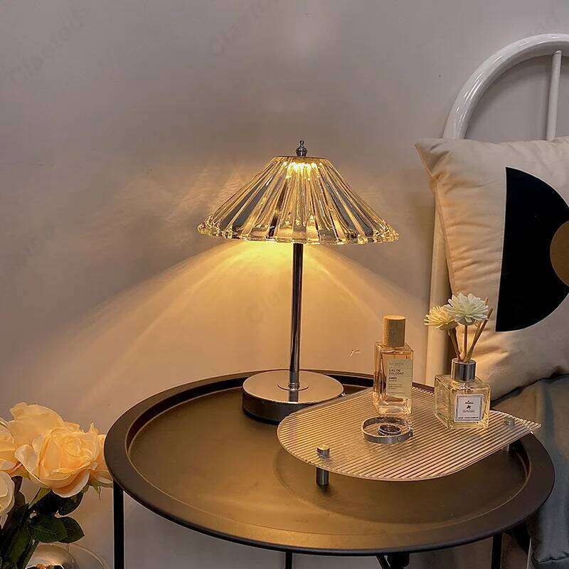 European-style New Retro LED Crystal Table Lamp Living Room Study Bedroom Bedside Decorative Atmosphere Lighting Nightlight H260225