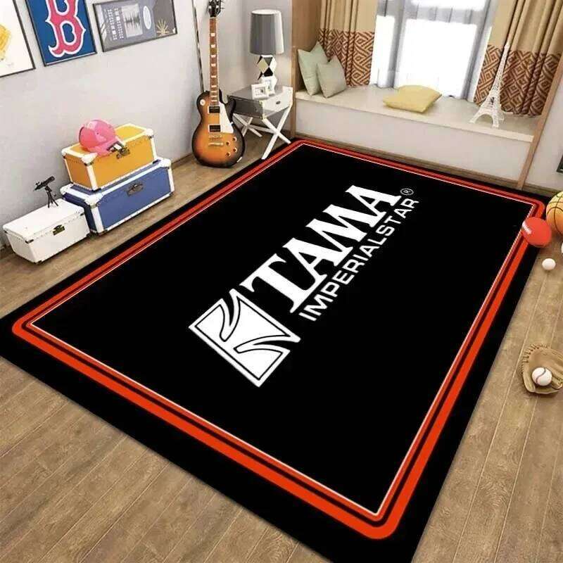 Stylish T-TAMA Drum Print Home Carpet Music Enthusiasts Unique Rug for Jazz or Electronic Drum-Themed Decor W260226