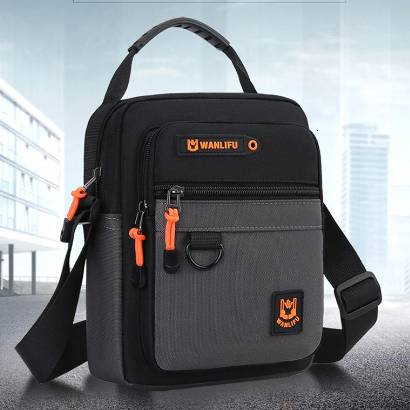 Mens crossbody bag with adjustable shoulder straps multifunctional single shoulder bag for daily commuting casual outdoor bag 260305