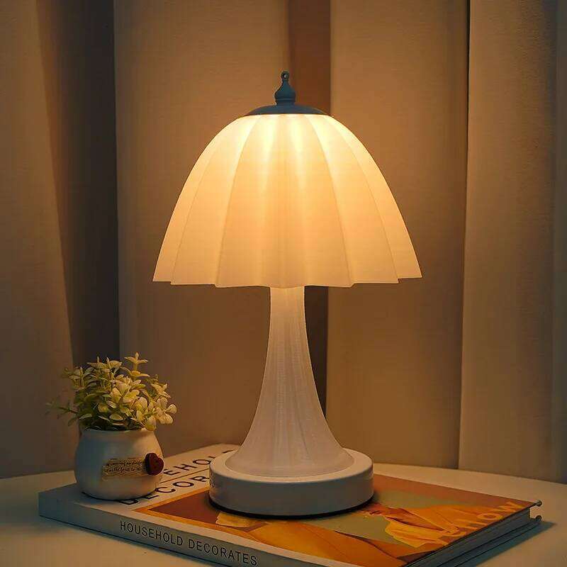 Cream Wind Table American Study Bedroom Sleep Bedside Lamp Atmosphere Luxury Remote Control Night Light Retro Gift H260225