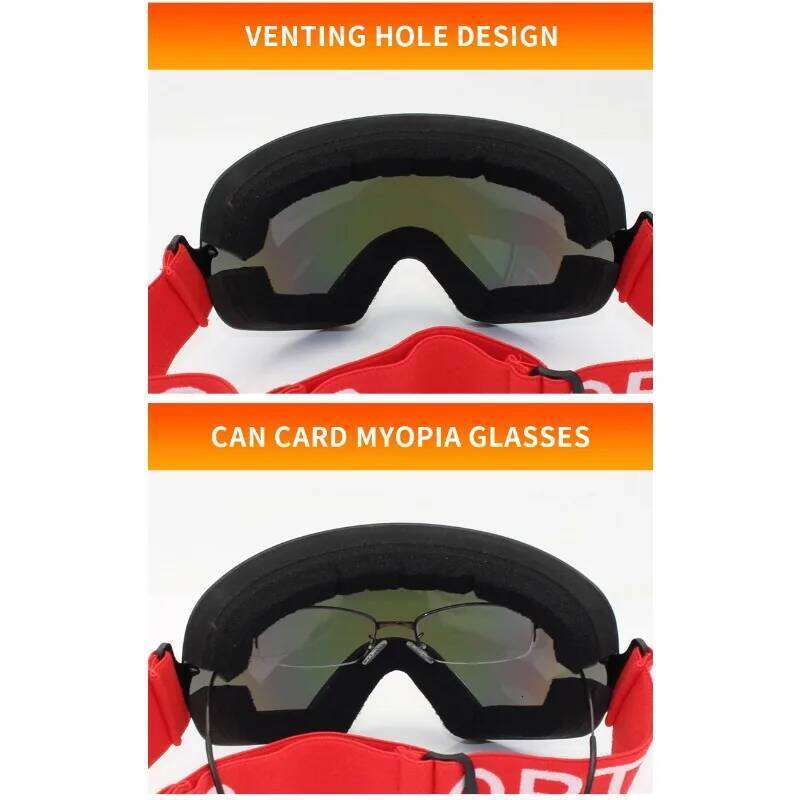Lightweight Professional Ski Goggles Men UV400 Adult Anti-fog Snowboard Skiing Glasses Women Ultra-light Winter Snow Eyewear Z260225