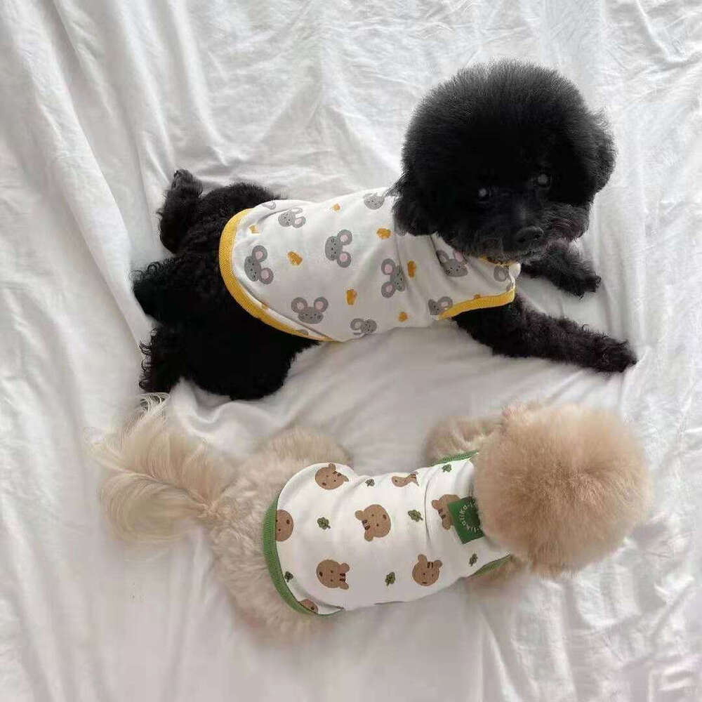 Famous brand Small Medium Large Vest Teddy Bichon Pomeranian Dog Pet Clothes Summer Thin Cat Supplies pupakaIK