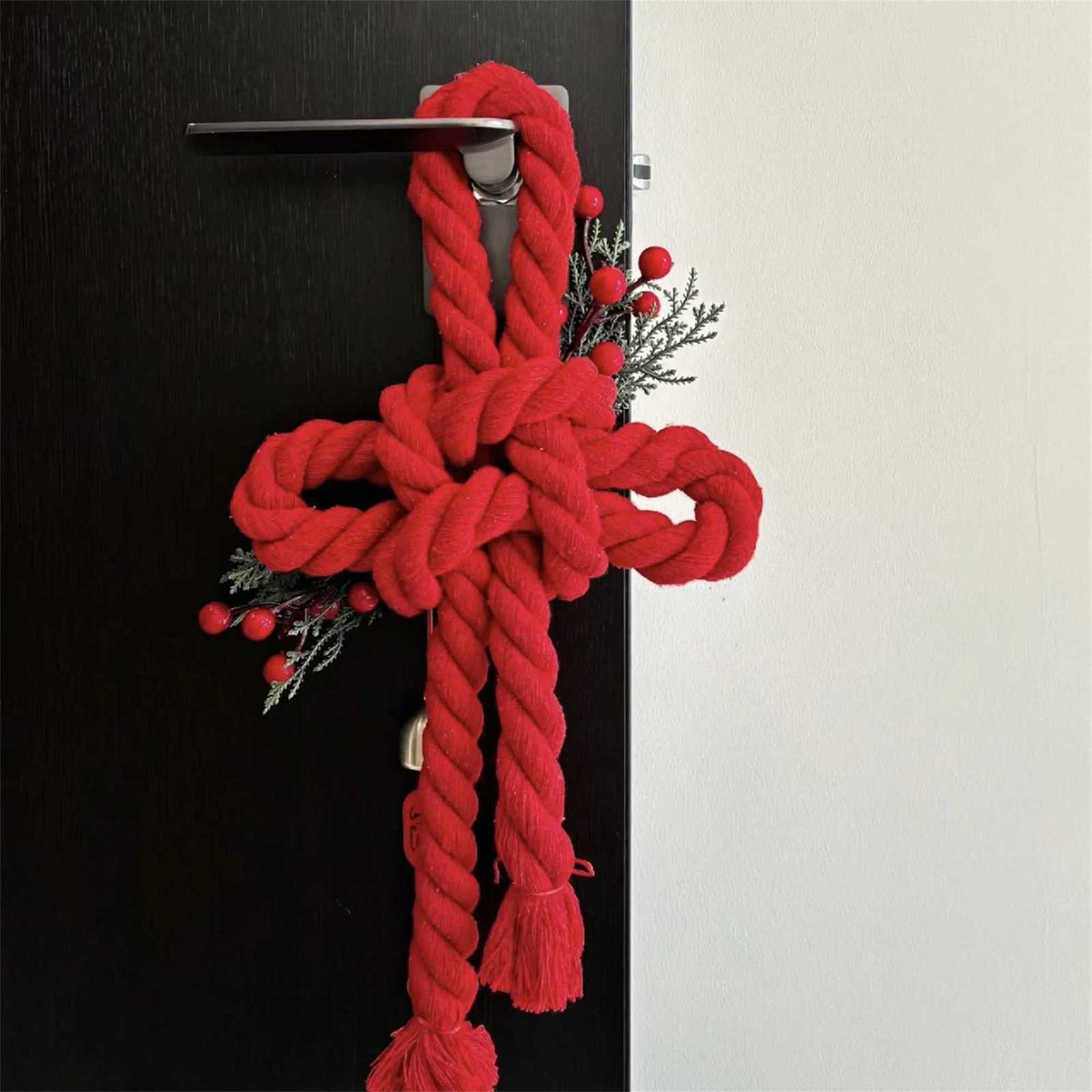 Chinese Style Tassel Keychain Handmade Silk Knot Key Ring with Lucky Charm Pendant for Bag Purse Car Keychain H260226