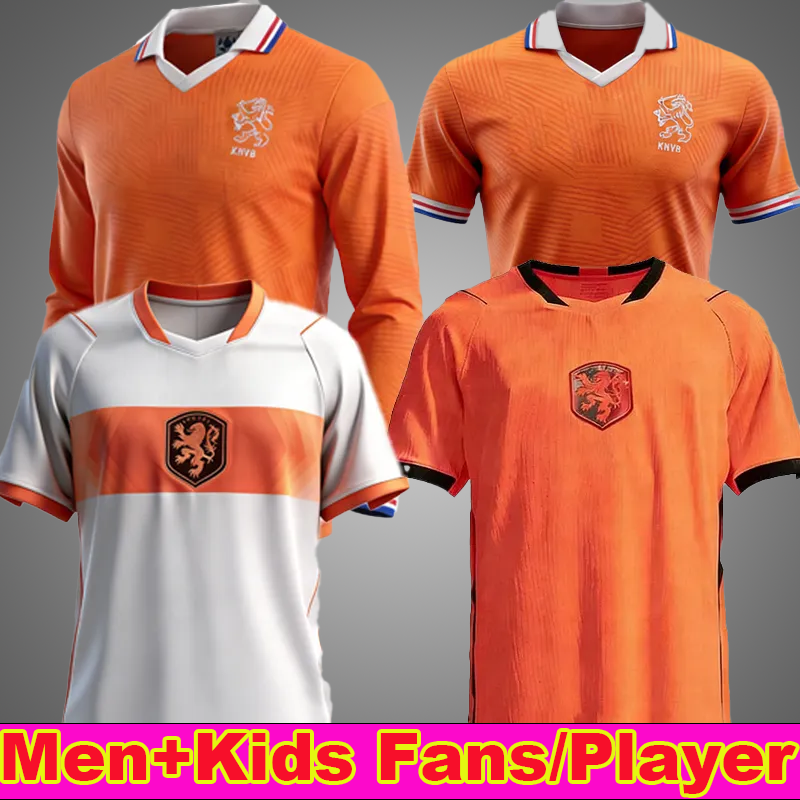 26 27 Netherlands Dutch jersey Holland world cup 2026 retro Soccer Jersey Bergkamp ROBBEN vintage National Team football tops Shirt Kids Kit MEMPHIS GAKPO maillot