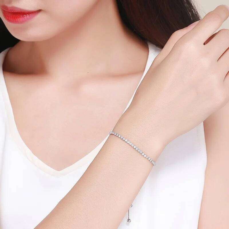 Thin CZ Stone Tennis Bracelets For Women Girl Gold Color Jewelry Pulseras Adjustable Charm Bracelete Femme Bileklik Bransoletki Z260225