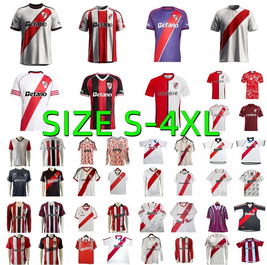 1986 87 1995 96 97 98 99 2000 2001 2002 2003 2006 2007 River Plate Retro soccer jerseys FALCAO ORTEGA CRESPO MASTANTUONO SALAS A.MORENO QUINTERO COLIDIO football shirt
