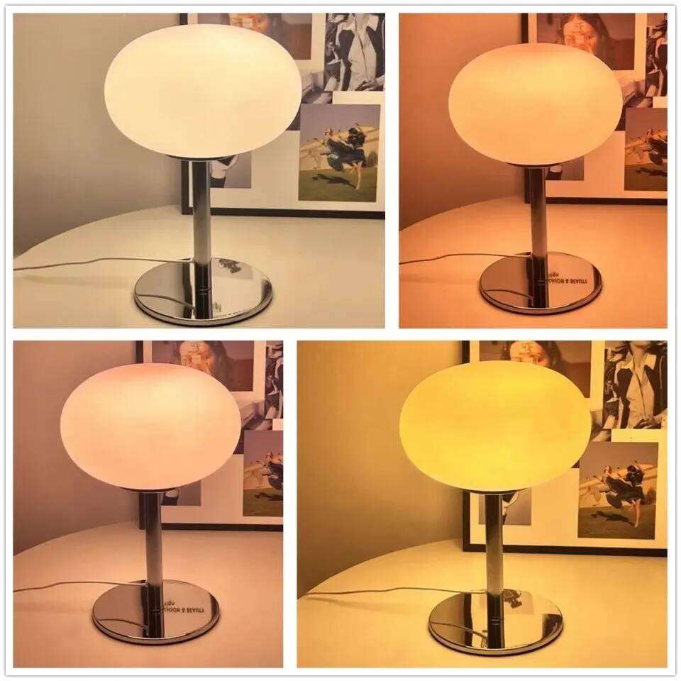 LED Mushroom Dimmable Desk Lamp Nightstand Mid Century Table Lights for Bedroom Office H260225