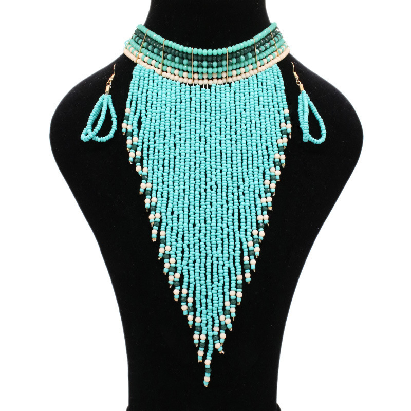 Manilai Fashion Metal Chokers Jewelry Neck Bib Collar Torques Long Chain Tassels Statement Necklaces Pendants Women Gift J190625