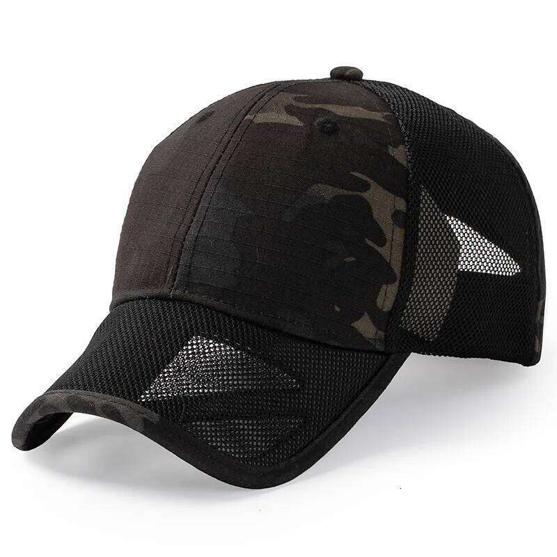 New XXL Large Size Camouflage Trucker Hat Men Breathable Mesh Baseball Cap Big Head Spring Summer Sun Caps Adjustable Z260226