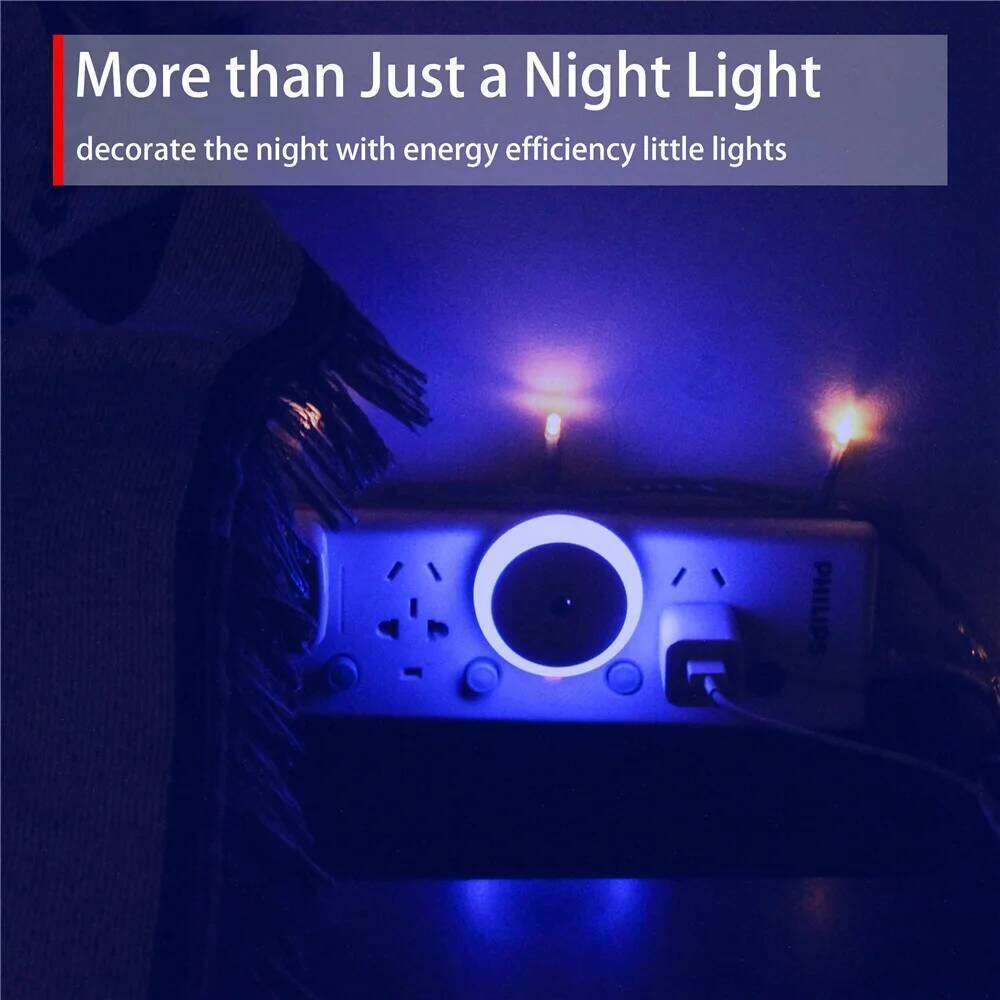 LED Light Plug in Dusk To Dawn Smart Sensor Auto Dim Into Wall Night Lamp for Bathroom Hallway Kitchen Stairway Bedroom Z260227