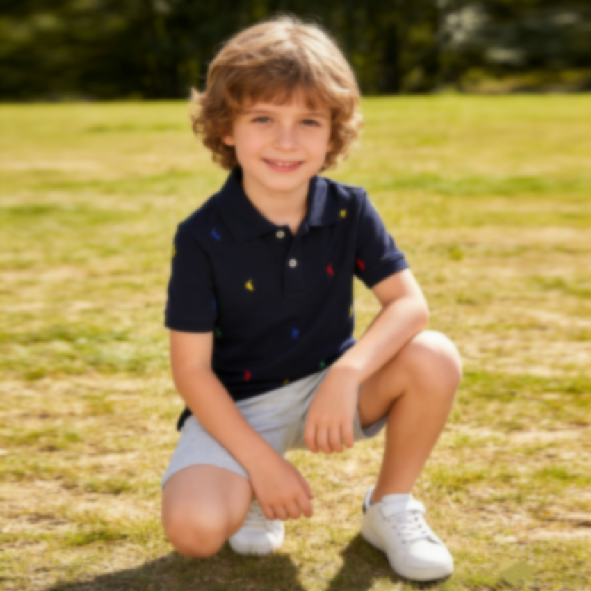 Abbigliamento Bambino Polo Bimbo Polo Estiva Sportiva Scuola Bimba Bimbo Manica…