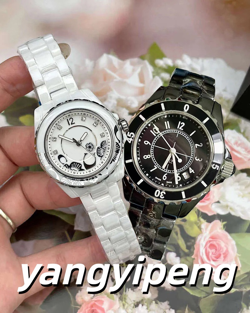 C watches J12 watch Couple Watch Ceramics Sports Quartz Wristwatch Black White Ceramic Classic Vintage Lady women designer watches