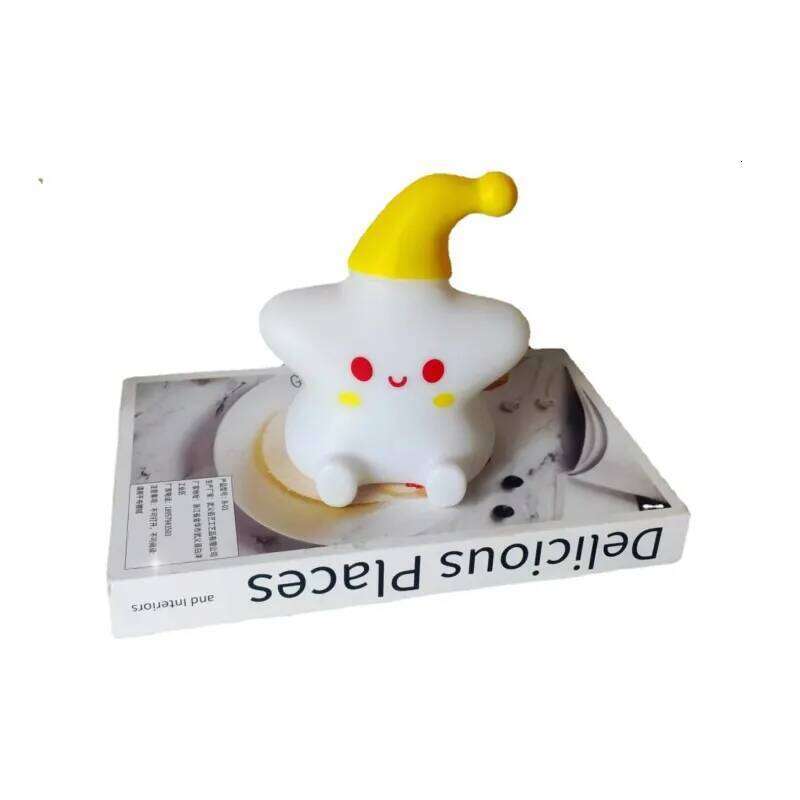 Button Battery Star Silicone Night Children's Room Decoration Bed LED Modeling Light Baby Toy Gift Lamp Z260227