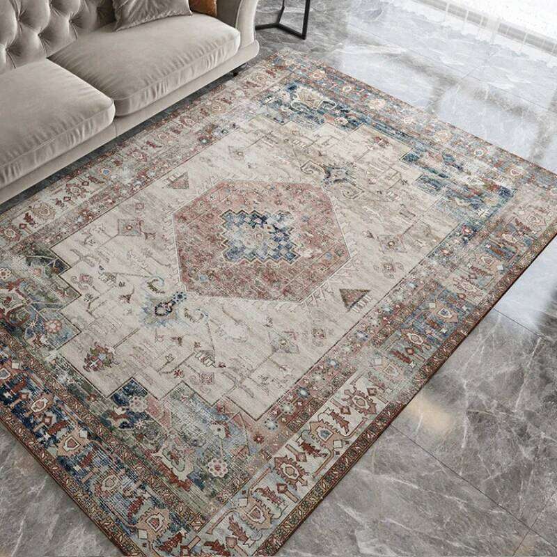 VIKAMA Bohemian Retro Carpet - Large Area Bedroom, Living Room Slippery Carpet, Lounge Floor Mat, Home Decoration H260226